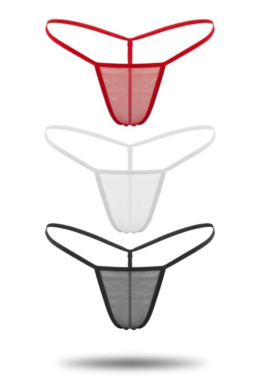 Tül Tanga 3'lü Külot Set - 1163.1364. - 1