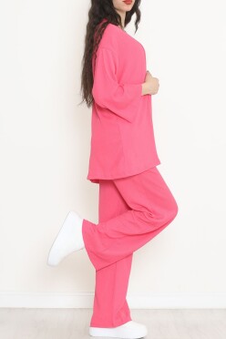 Uzun Kimono Takım Fuşya - 722.1247. - 2