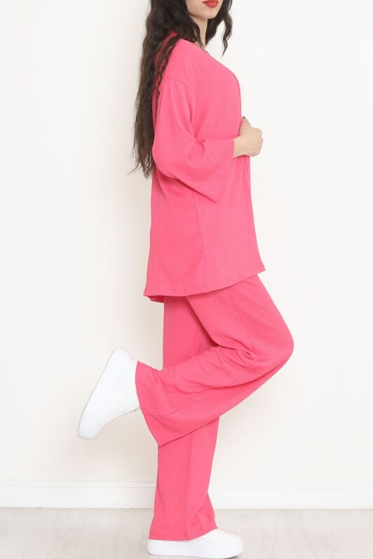 Uzun Kimono Takım Fuşya - 722.1247. - 2