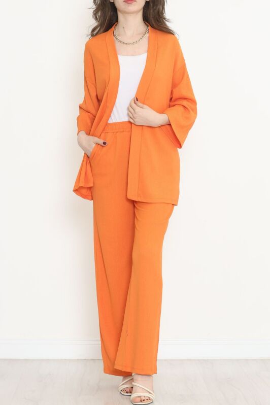 Uzun Kimono Takım Turuncu - 722.1247. - 1