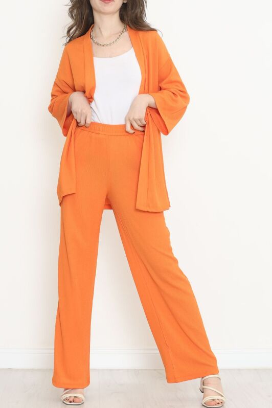 Uzun Kimono Takım Turuncu - 722.1247. - 2
