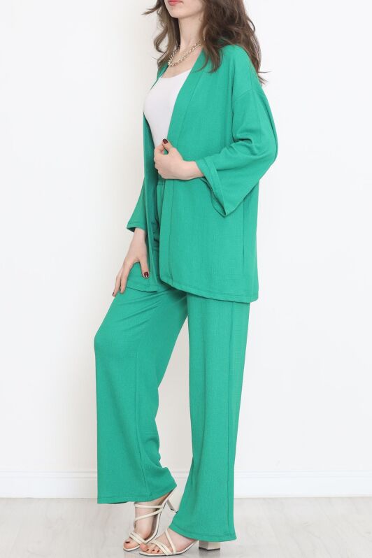 Uzun Kimono Takım Yeşil - 722.1247. - 3