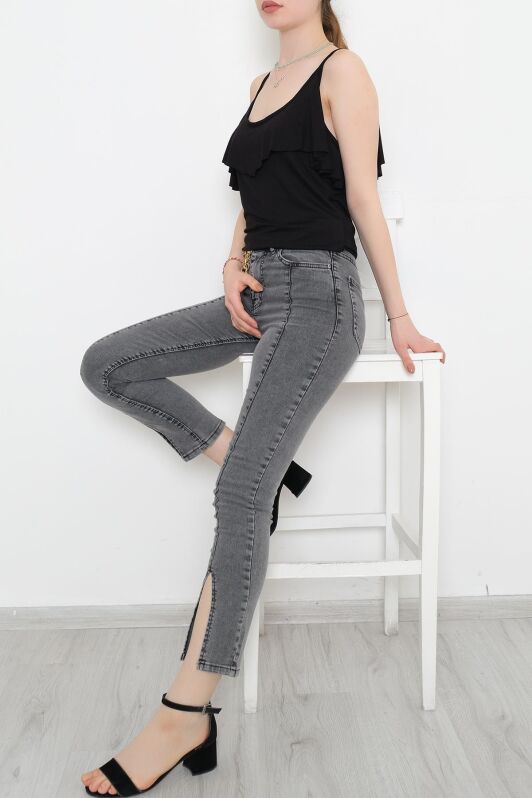 Volanlı Bluz Siyah - 10676.1095. - 3