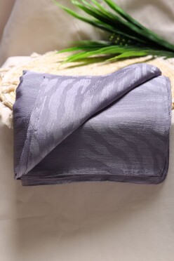 Zebra Desen Jakar Şal Füme - 16617.1596. - 2